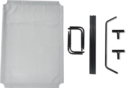 Amazon Basics Cooling Elevated Breathable Pet Bed For Dog, X-Large (60.1 x 37.1 x 8.9 Inches), 1 count, Grey