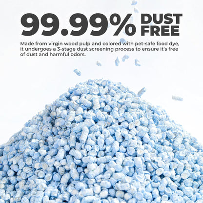mini&moe Rabbit Bedding Guinea Pig Bedding Paper Pellet Bedding: Odor Control & Moisture Absorbent Natural Paper Pellet Bedding - for Small Animal Guinea Pigs, Rabbits,Hamsters Bedding 3.96lb