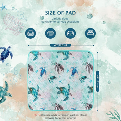 IEUUMLER Washable Pee Pads for Dogs, 1 Pack Reusable Waterproof Puppy Pads, Non-Slip Super Absorbent Dog Training Pad for Playpen Crate Bed EU012