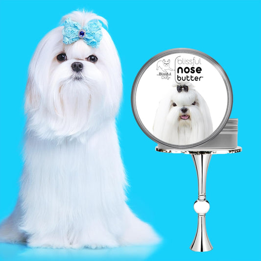 The Blissful Dog Maltese Unscented Nose Butter - Dog Nose Butter, 8 Ounce