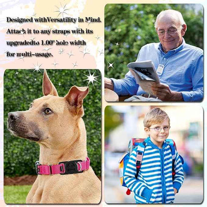 4 Pack Waterproof AirTag Dog Collar Holder Compatible with Apple AirTag, Silicone Hidden Loop Holder for Airtag Tracker, Anti-Lost Dog Collar Air Tag Accessories(Yellow,Pink,Purple,Light Green)
