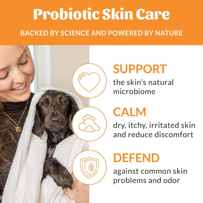 Skout's Honor Probiotic Dog Shampoo & Conditioner with Avocado Oil & Omega-3s, 97% Natural, Paraben & Sulfate-Free, Cruelty-Free, 16oz, Honeysuckle 2-Pack