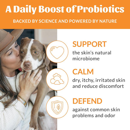 Skout's Honor Probiotic Pet Detangler Spray - Hydrating & Conditioning w/Avocado Oil, 97% Natural, Paraben & Sulfate-Free, softens for a More brushable Coat, Daily Use, 8oz, Honeysuckle