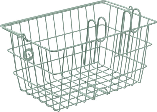 Retrospec Apollo-Lite Lift-Off Bike Basket - Detachable Steel Handlebar Basket with Carrying Handle for Commuting, Shopping & Beach Trips - 14.5in x 9.5in Weather-Resistant Biking Gear