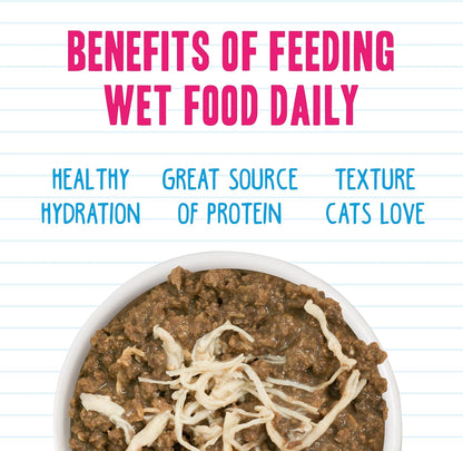 Weruva BFF Minced Natural Wet Cat Food, Big Feline Feast Variety Pack, 10oz Can, Pack of 12
