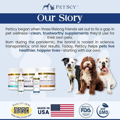 Petscy - Dental Cleanse, All-Natural Cat & Dog Tartar Remover for Teeth, Cat & Dog Water Additive for Dental Care, Suitable for All Ages, Breeds & Sizes, 8 Oz