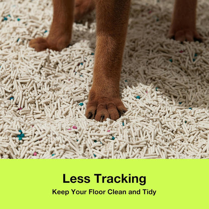 VETRESKA Tofu Cat Litter, Natural Strong Clumping Flushable Litter Pellets, Ultra Water Absorbent Deodorant Tofu Litter, Dust-Free Low Tracking Cat Litter, Cactus(5.5lb×4bags)