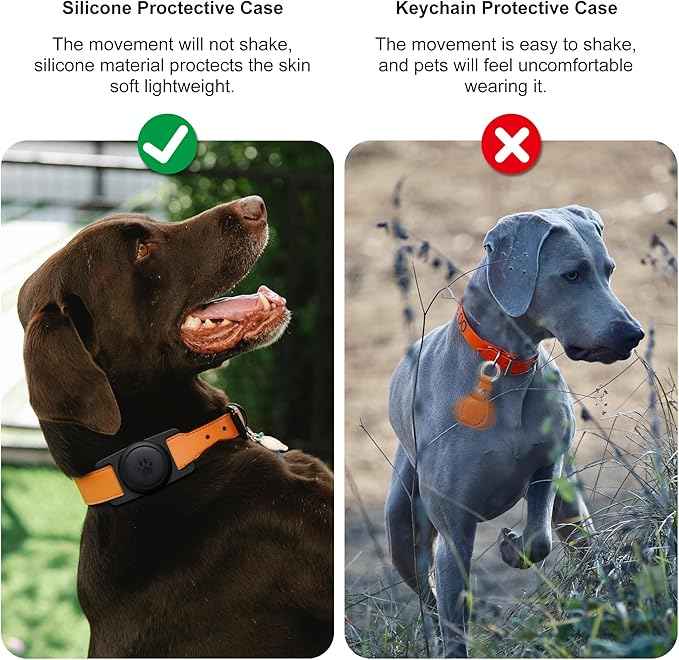 for Airtag Dog Collar Holder 2 Pack,Waterproof Dog Collar Holder for Apple AirTag(Gen 1 & 2),Silicone Air Tags Case for Dog Collars(Black)