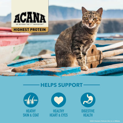 ACANA Grain-free Dry Cat Food Wild Atlantic Saltwater Fish with Freeze-Dried Liver 10lb Bag