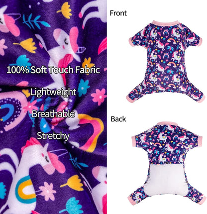 CuteBone Dog Halloween Pajamas Puppy Onesies Small Dogs Soft Pjs Coat Cat Apparel Comfy Pet Christmas Clothes Outfit Doggie Bodysuit P291M