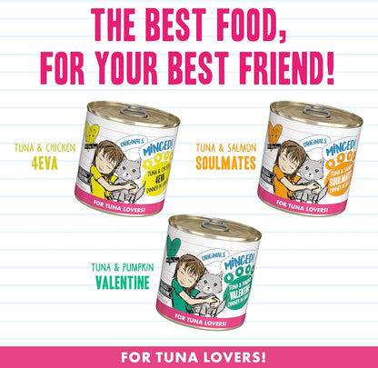 Weruva BFF Minced Natural Wet Cat Food, Big Feline Feast Variety Pack, 10oz Can, Pack of 12