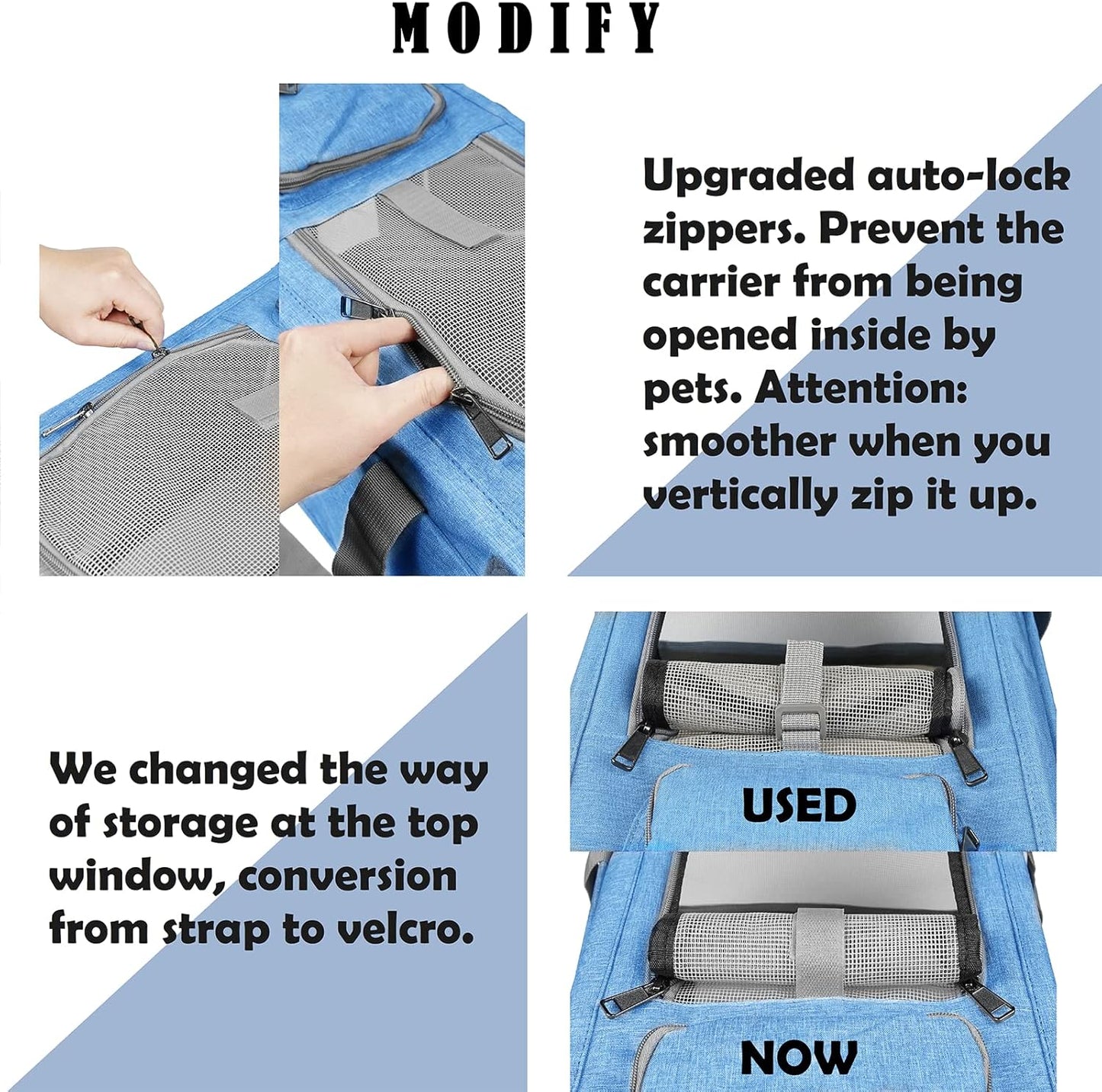 Pet Carrier for Large and Medium Cats, Soft-Sided Pet Carrier for Big Medium Cats and Puppy, Dog Carriers Cat Carriers Pet Privacy Protection Travel Carriers - Pawvie