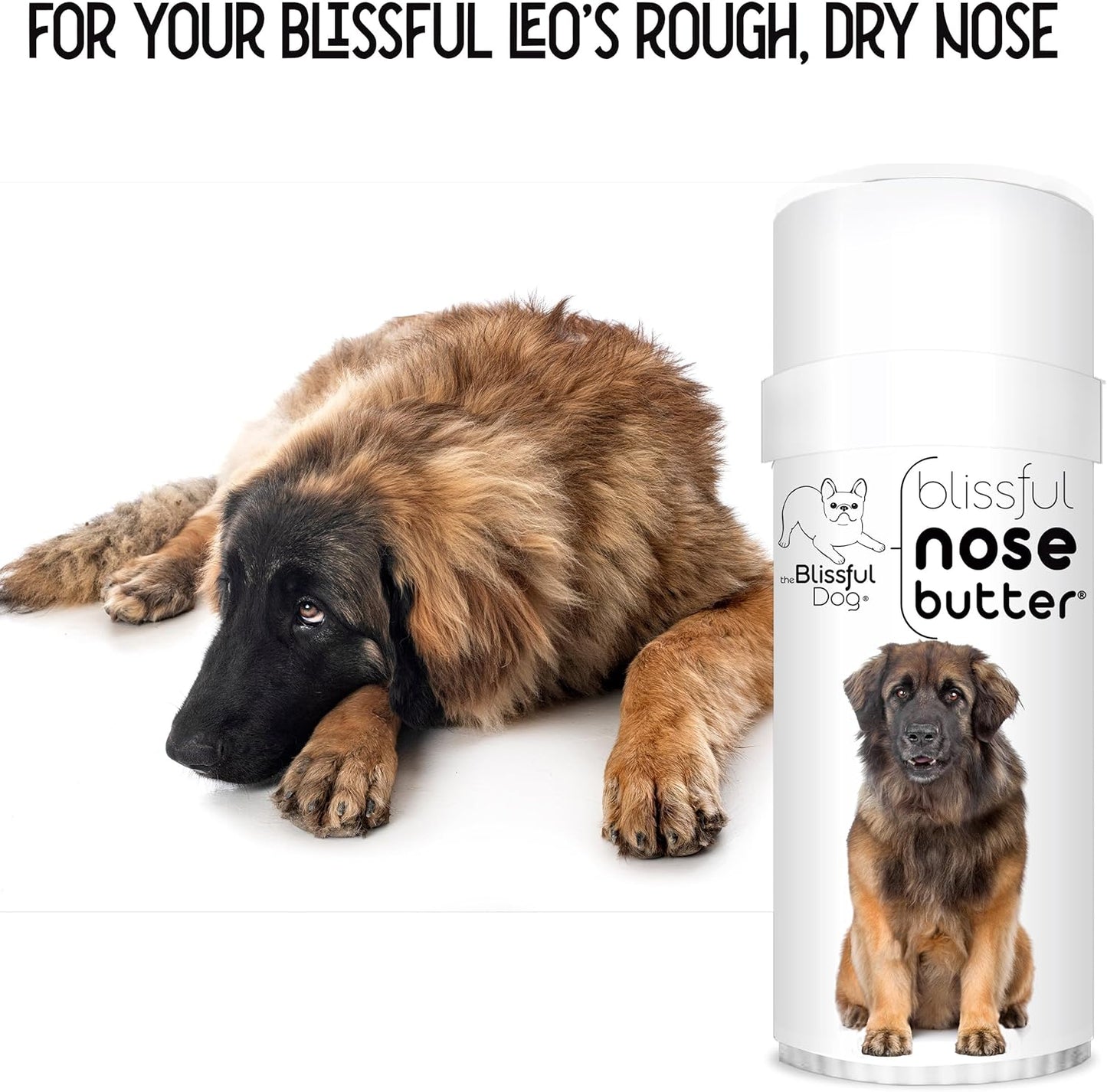 The Blissful Dog Leon Berger Unscented Nose Butter, 2 oz Tube