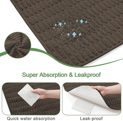 Washable Pee Pads for Dogs, 2 Pack Reusable Puppy Pads Dog Pads, Non-Slip Dog Pee Pads, Leakproof Pet Pee Pads Wee Wee Pads for Dogs. (Coffee, 36"x40"(Pack of 2))
