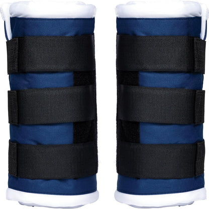 Schneiders Dura-Tech Tekno-Dri Quick Wrap No Bow Leg Wraps for Horses | Exceptional Support & Moisture-Wicking Protection | Color Navy | Size 14"