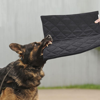 MABOZOO Indestructible Dog Bed, Chew Proof Crate Pad for Aggressive Chewers, Machine Washable Quilted Mat, Durable for Medium Dogs, Black Kennel Pad (28x41 in)