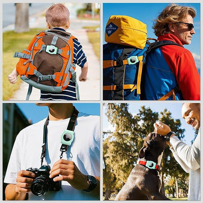 Waterproof AirTag Dog Collar Holder for Apple AirTag QR Code