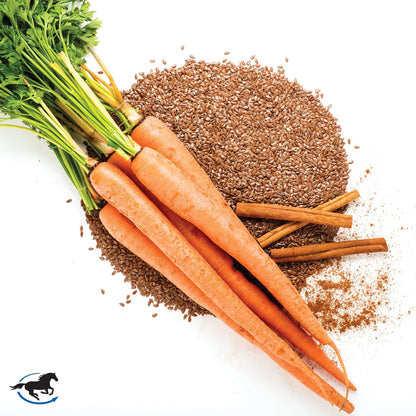 SmartEquine SmartCookies | Healthy Treats for Horses Made from Coconut Meal, Beet Pulp, Alfalfa, and Flaxseed Oil | No Sugar Added Horse Treats | Carrot Cake Flavor Cookies for Horses, 3 lb Bag