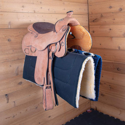 Saddle Rack with Pad Bar for Horse Enthusiast | Heavy-Duty Saddle Rack Wall Mount | Western & English Saddle Rack | Keeps Tack Organized