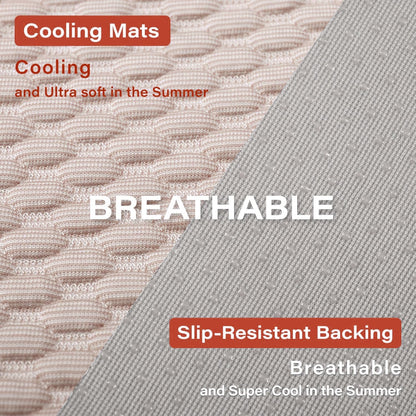 MICROCOSMOS Pet Cooling Mat & Sleeping Pad- Breathable Bubble Surface, EZ Clean. Keep Cooling for Pets, Kids and Adults in Summer.(Brown, 36" x 24")