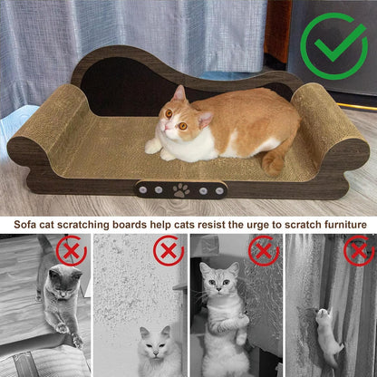 Cat Scratcher Couch Cat Scratching Bed Large Cat Scratcher Bed Cat Lounge Bed Scratching Pad for Indoor Cats