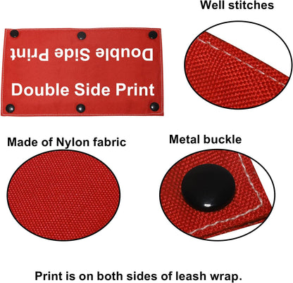 Funny Dog Leash Sleeve Pet Me Please Dog Leash Wrap Wrap Alert Hanging ID Patch Tag Pet Birthday Gift(Pet Me Please-Sleeve)