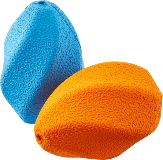 Amazon Basics Interactive Dog Treat Dispensing Enrichment Chew Toy, Medium, Multi Color, 2-Pack