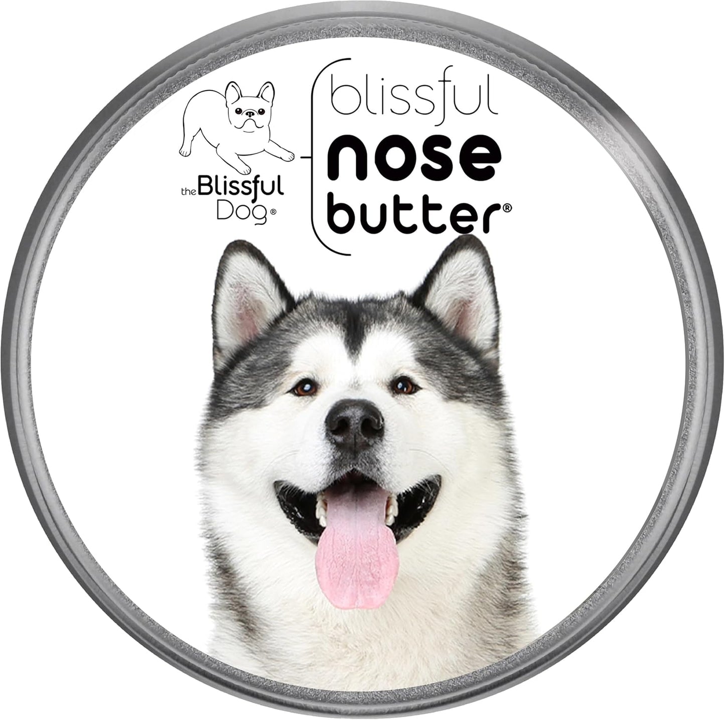 The Blissful Dog Malamute Nose Butter for Dry, Cracked Skin, Lick-Safe Dog Nose Balm with Moisturizing Shea Butter, Almond, Olive, and Essential Oils, Pet Supplies, Uncented, 1 oz.