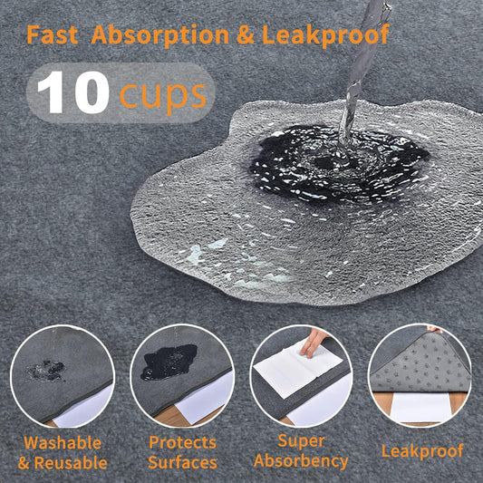 LOOBANI 2 Packs Extra Large Reusable Dog Mat for Floor, Non-Slip Washable Pee Pads for Dogs, Fast Absorbent Pet Whelping Pads, Puppy Playpen Mat for Incontinence, Housebreak, Crate, 72x72in, Mix