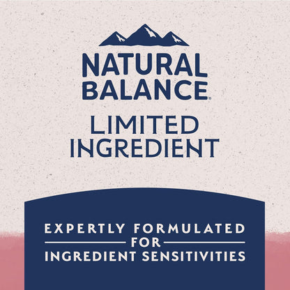 Natural Balance Limited Ingredient Adult Dry Dog Food with Healthy Grains, Salmon & Brown Rice Recipe, 4 Pound (Pack of 1)