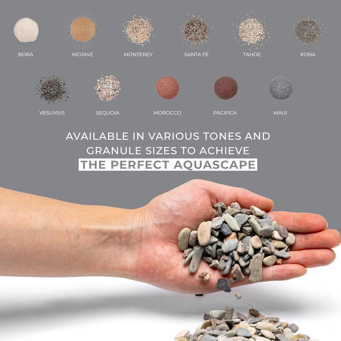 Ultum Nature Systems Controsand Sequoia Gravel (3L) - Small Pebbles for Fish Tank - Planted Aquarium Rocks - Fish Tank Substrate - Aquarium Pebbles - Versatile Fish Tank Stones