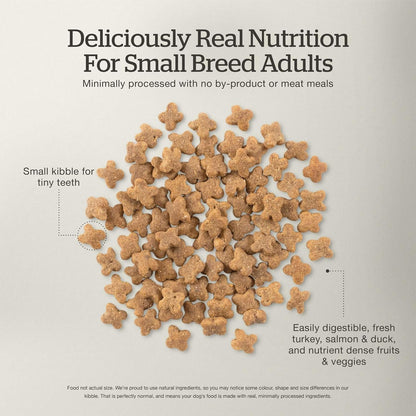 Now Fresh Grain-Free Small Breed Dry Dog Food with Turkey, Salmon & Duck, Healthy Kibble for Adults Made with Real Meat & Fish, Chicken-Free Recipe, Pumpkin & Probiotics for Good Digestion, 22 lb Bag