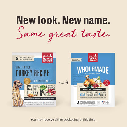 The Honest Kitchen Wholemade™ Grain Free Turkey Dog Food, 7 lb Box