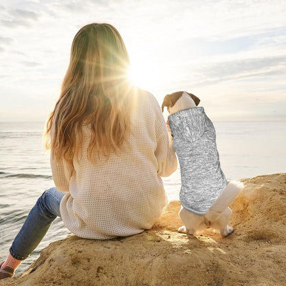 Dog Sweaters for Medium Dogs Dog Hoodie Fleece Dog Sweater Soft Dog Clothes Sweatshirt with Pocket Dog Hoodie for Medium Dogs(Grey&M)