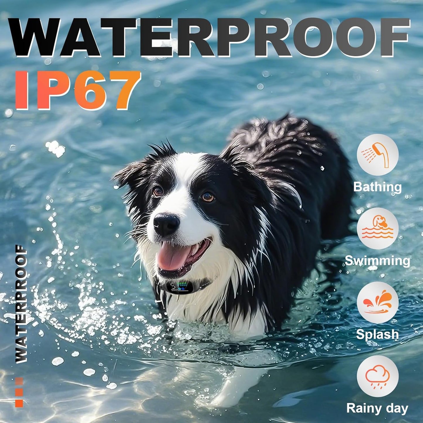 Upgraded Anti-Bark Collar with Remote Tag, 2-in-1 Dog Training Collar&Dog Bark Collar with 5 Adjustable Sensitivity,Smart Anti Barking for Large Medium Small Dogs(8-150lbs)-Black