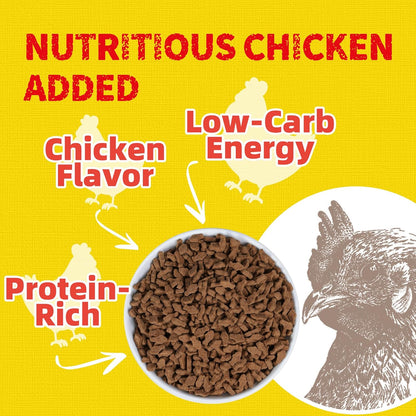 Just Try 16 OZ Cat Treats for Indoor Cats, High Protein Low-Calorie Cat Snacks, Healthy Crunchy Treats, Grain Free Natural Chicken Flavor