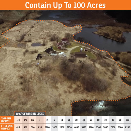 SportDOG Brand Rechargeable In-Ground Fence System - Waterproof, Rechargeable Collar with Tone, Vibrate, and Shock - Expandable to Contain Unlimited Dogs