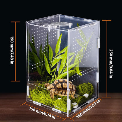 Jumping Spider Enclosure, Acrylic Insect Terrarium, Bug Enclosure, Reptile Cage, Mantis Habitat, Arboreal Tarantula Enclosure, Snake Terrarium Kit, Scorpion Lizard Tank