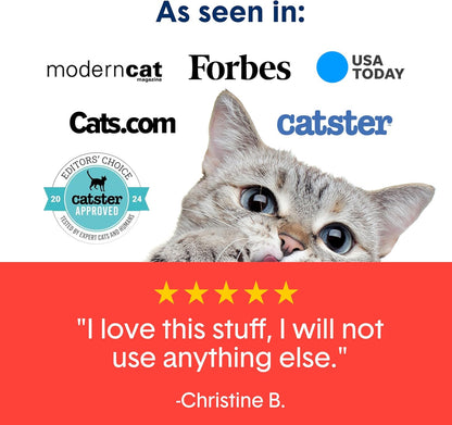 Boxie® Extra Strength 35 Day Odour Control Clumping Clay Cat & Kitty Litter 16lb, 99.9% Dust-Free, Probiotic Formula, Long-Lasting, Veterinarian Approved, Easy Scooping for Multi-Cat Homes