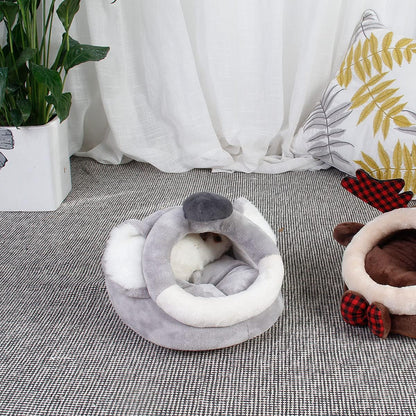 LEFTSTARER Guinea Pig Rat Bed and Hideout for Ferret Hedgehog Sleep and Hide, Hamster Small Pet Animals Supplies Toy Cage Accessories Nest