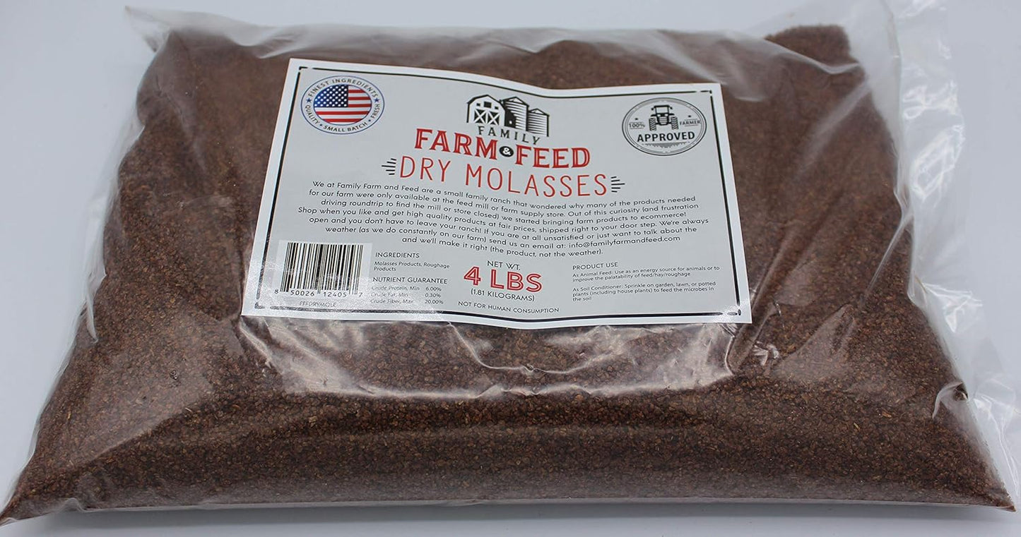 | Dried Molasses Food | Soil and Pet | Young and Adult | Granular | 4 Pounds