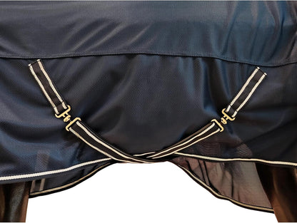BARN & STABLE Breathable and Tear-Resistant Horse Fly Sheet with UV Protection Equine Summer Sheet Horse Fly Blanket with Removable Web Leg Straps