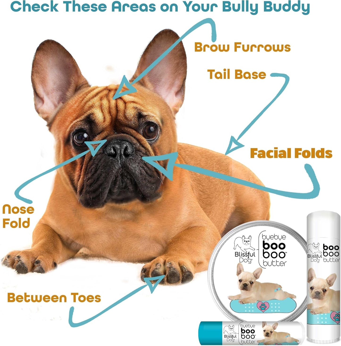 The Blissful Dog 8 oz TIN French Bulldog Booboo Butter