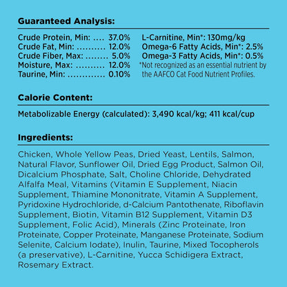 BIXBI Liberty Dry Food Indoor Cat Health Chicken & Salmon Recipe, 3lb