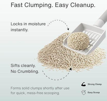 Tofu Cat Litter by Rawry | Flushable Natural Compostable Cat Litter Five Bags (5 Month Supply: 17.5kg)