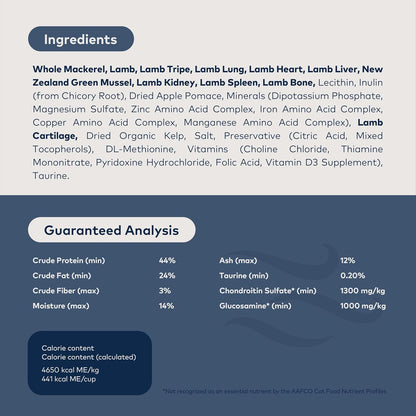 ZIWI Peak Air-Dried Cat Food – Mackerel & Lamb - All Natural, High Protein, Grain Free, Limited Ingredient w/ Superfoods (14oz)