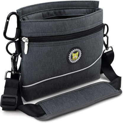 Viklluyr Dog Treat Pouch Bag with Magnetic Closure, Dog Food Carrier with Removable Inner Pocket, Perfect Dog Training Bag for Agility Training - Including Carabiner