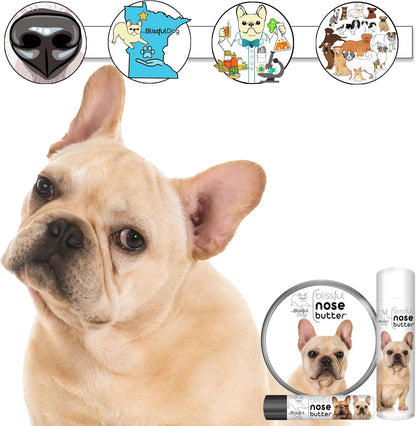 The Blissful Dog Fawn French Bulldog Unscented Nose Butter - Dog Nose Butter, 16 Ounce