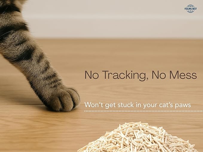 Tofu Cat Litter 11.2LB(5.6LB*2) Fast Clumping, Dust-Free,100% Natrual Raw Materials,Flushable,Ultra Absorbent and Fast Drying,Solubility in Water,Really Dust-Free,Less Scattering
