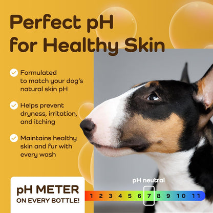 Sensitive Care -Tangle-Free-Silky Shine Softening and detangling Shampoo, Delicate Coat Clean & Odor Control Shampoo – Advanced Shine Formula for Dogs (Bull Terrier, 16 Fluid Ounces)